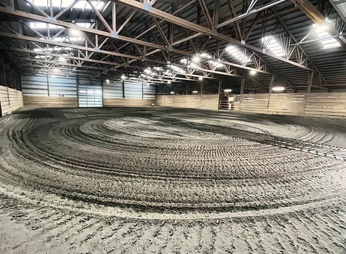 The indoor arena