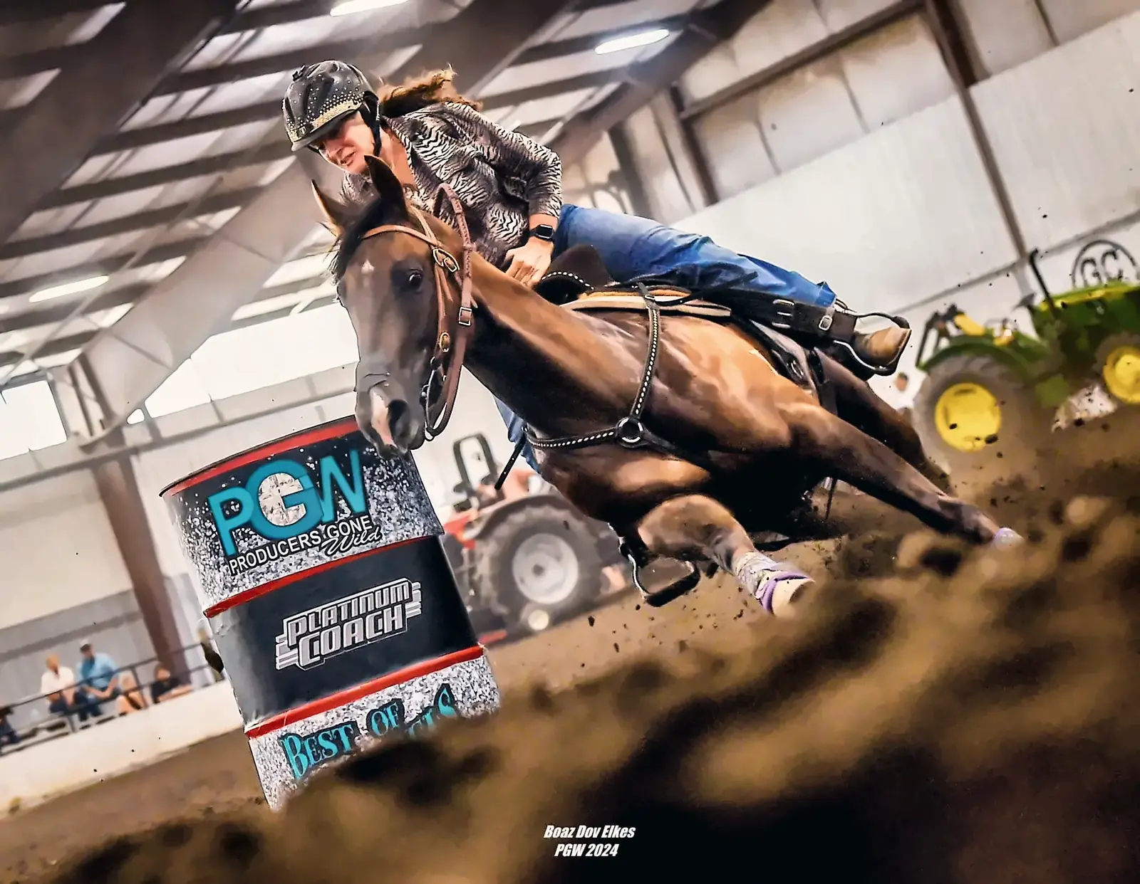 Tanya on a barrel run at PCW 2024